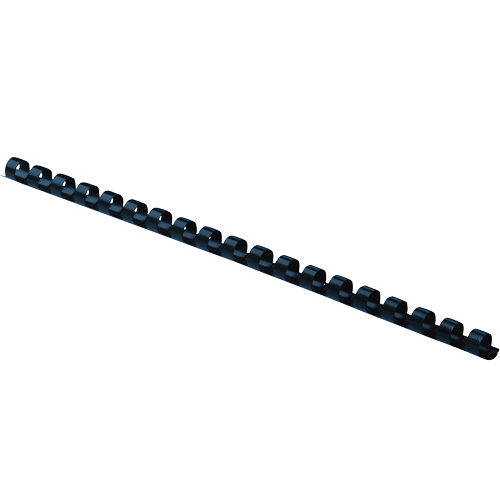 Navy 100-Pack of Round Back Plastic Combs - 5/16" 40 Sheets
