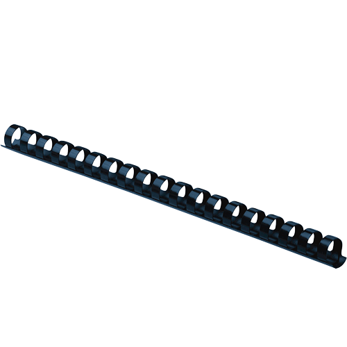 Navy 100 Pack of Round Back 1/2" Plastic Combs for 90 Sheets