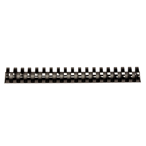 Black Plastic Combs - Oval Back, 1-1/2", 340 sheets, Pack of 10