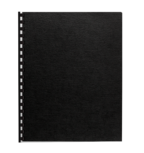 Expressions™ Linen Presentation Covers - Letter Size, Black Color, 200 Pack