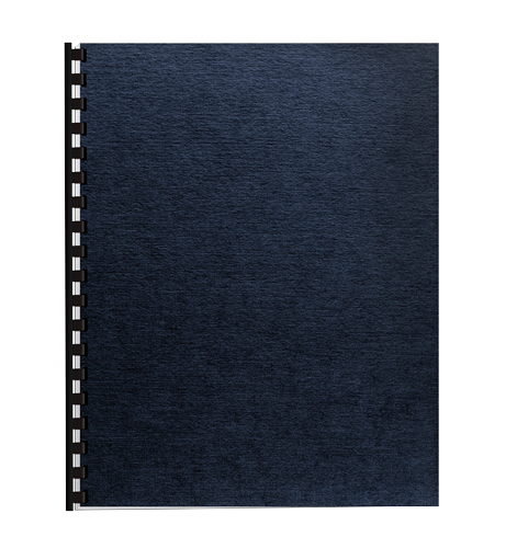 Expressions™ Linen Presentation Covers - Letter Size, Navy Blue, Pack of 200
