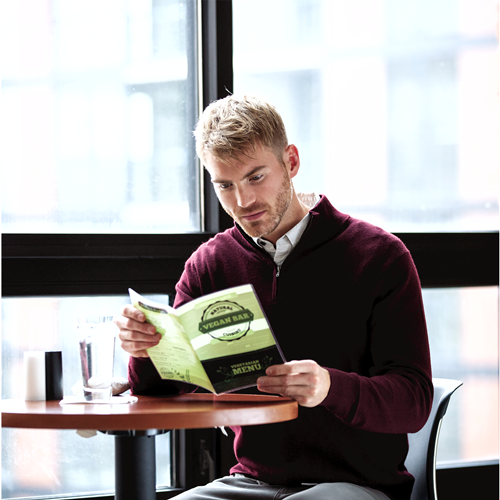 Glossy Pouches - Menu, 3 mil, 50 pack