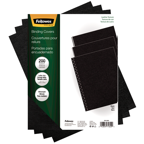 Executive™ Binding Cover Letter, Midnight Black, 200 pack