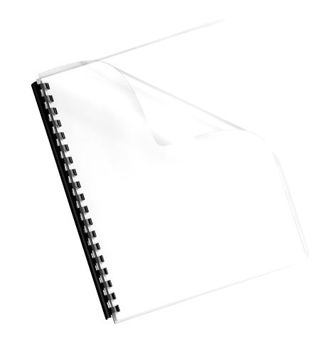 Sparkling Clear Pre-punched Binding Covers Oversize 100 Pack