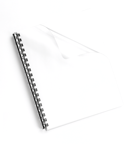 Crystal Clear Pre-punched Binding Covers - Pack of 100 - Letter Size