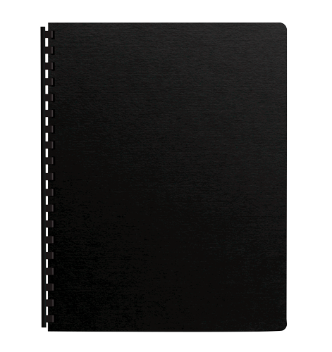 Futura™ Presentation Covers - Letter Size, Black, Pack of 25