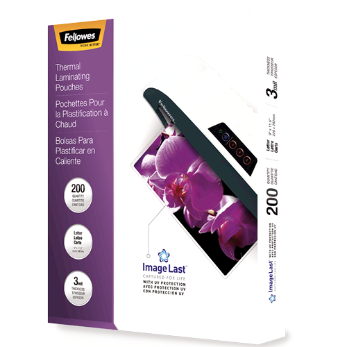 Premium Thermal Laminating Pouches - ImageLast™, No-Jam Technology, Letter Size, 3mil Thickness, 200 Pack