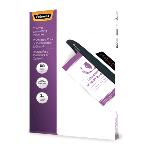 Glossy Pockets - 3 mil, Legal Size, 100 pack